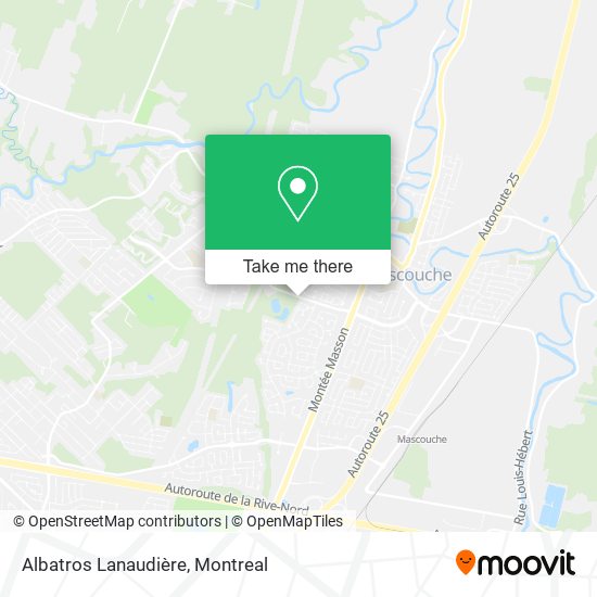 Albatros Lanaudière map