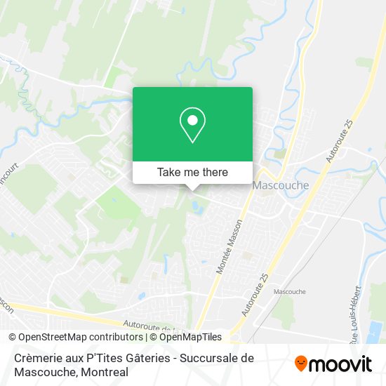 Crèmerie aux P'Tites Gâteries - Succursale de Mascouche map