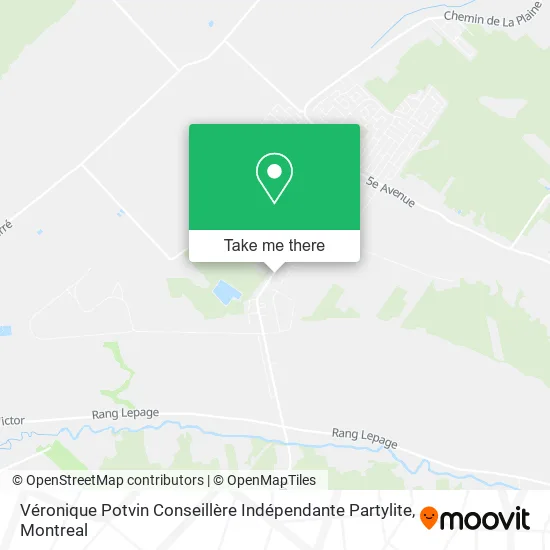 Véronique Potvin Conseillère Indépendante Partylite map
