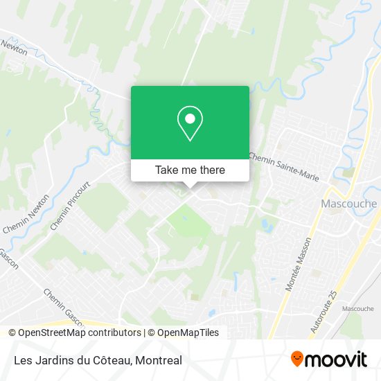 Les Jardins du Côteau map