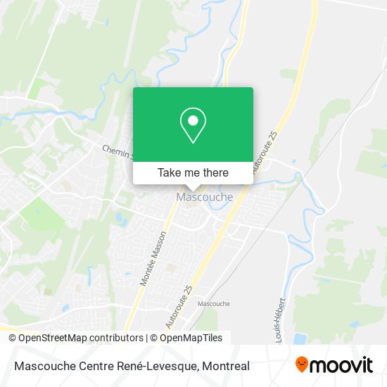 Mascouche Centre René-Levesque map
