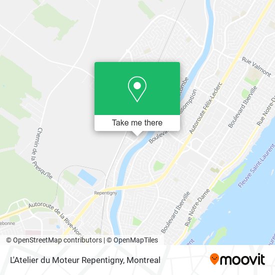 L'Atelier du Moteur Repentigny map