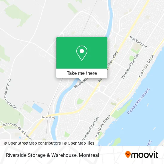 Riverside Storage & Warehouse map
