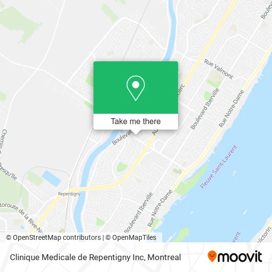 Clinique Medicale de Repentigny Inc map