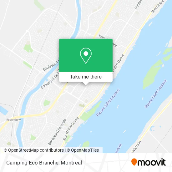Camping Eco Branche map