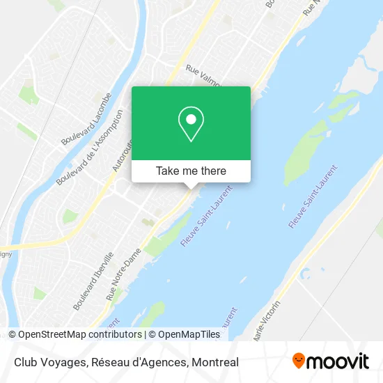 Club Voyages, Réseau d'Agences map