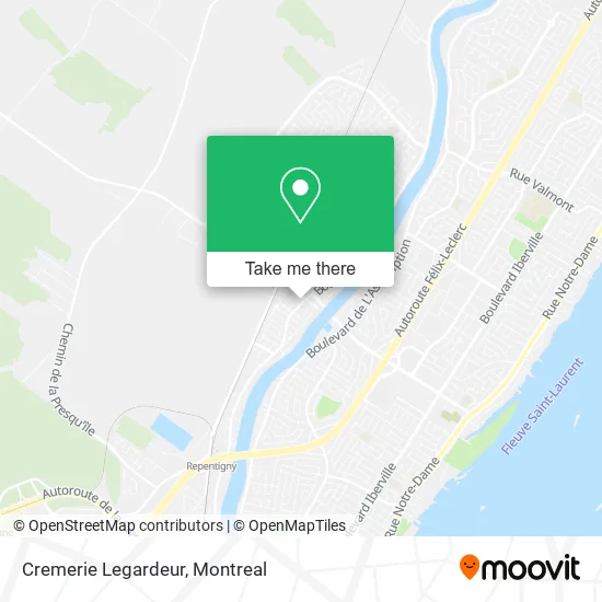 Cremerie Legardeur map