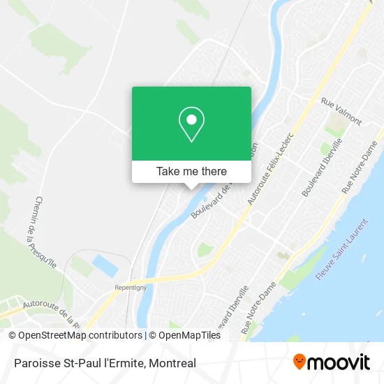 Paroisse St-Paul l'Ermite map