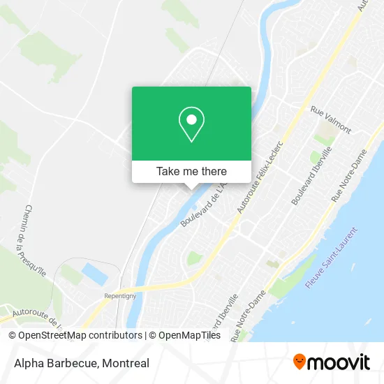 Alpha Barbecue map