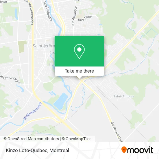 Kinzo Loto-Québec map