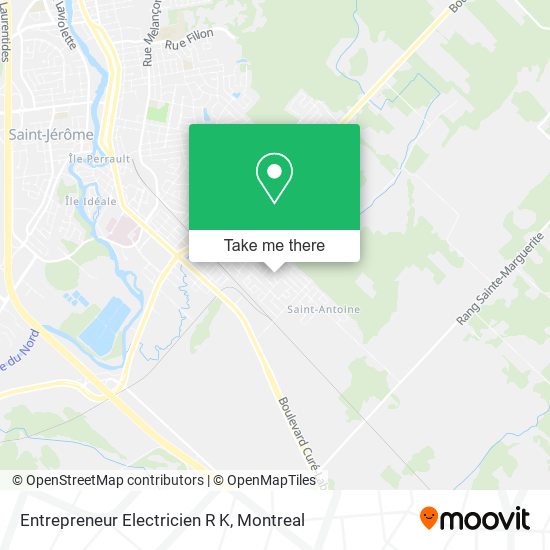 Entrepreneur Electricien R K map