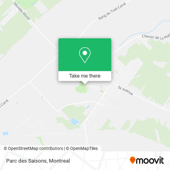 Parc des Saisons map