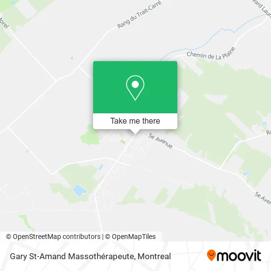 Gary St-Amand Massothérapeute map