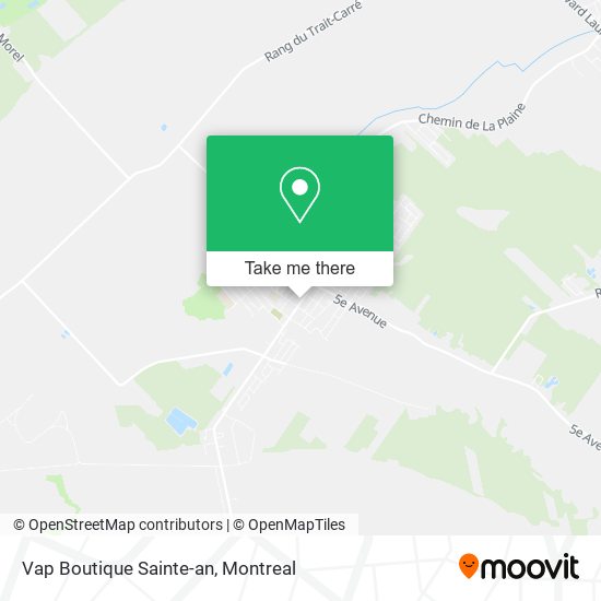 Vap Boutique Sainte-an map