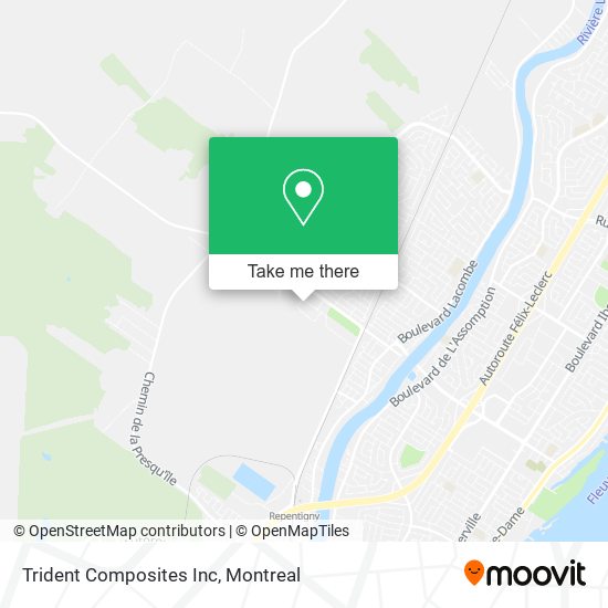 Trident Composites Inc map