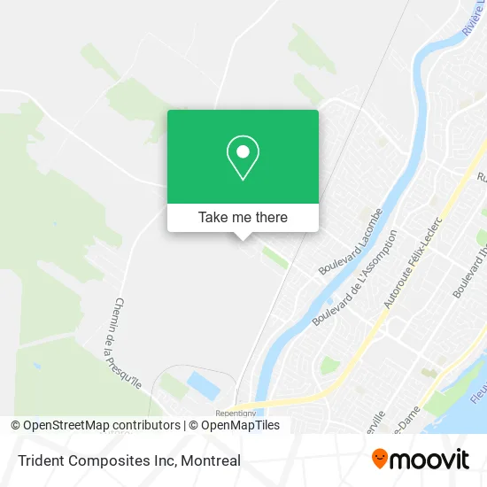Trident Composites Inc map