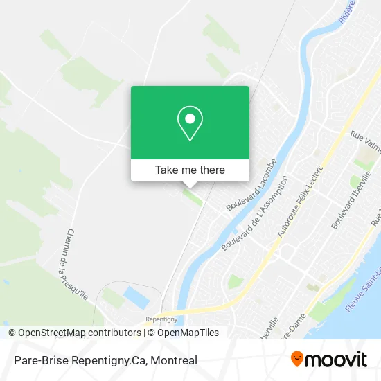 Pare-Brise Repentigny.Ca map