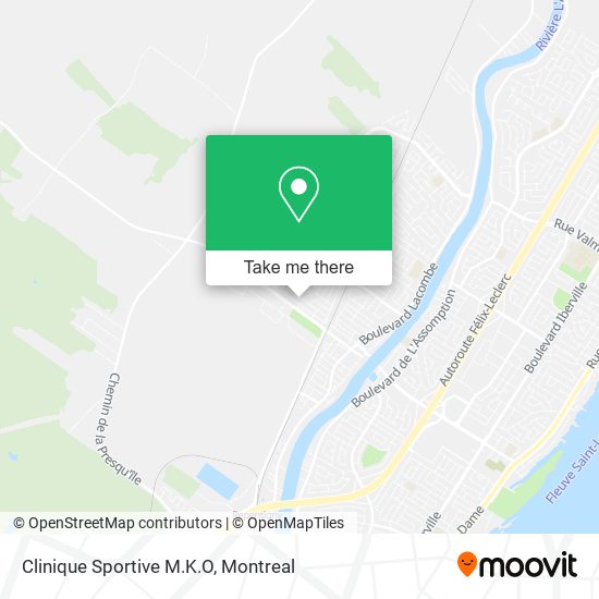 Clinique Sportive M.K.O map