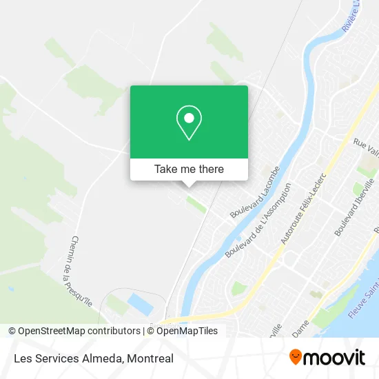 Les Services Almeda map