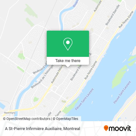 A St-Pierre Infirmière Auxiliaire map
