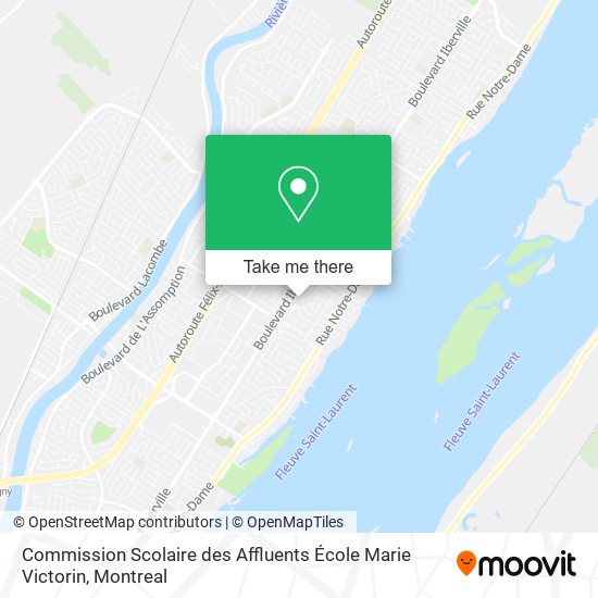 Commission Scolaire des Affluents École Marie Victorin map