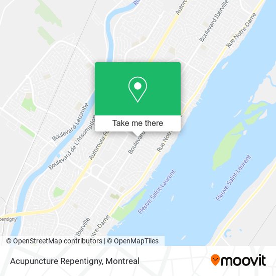 Acupuncture Repentigny map