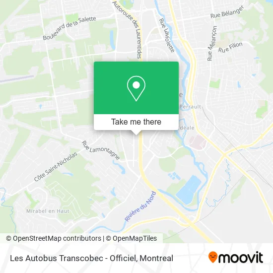 Les Autobus Transcobec - Officiel map