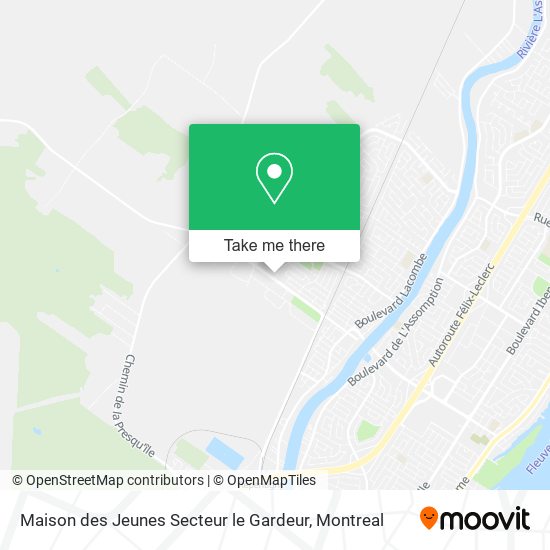 Maison des Jeunes Secteur le Gardeur map