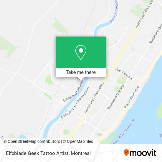 Elfxblade Geek Tattoo Artist map