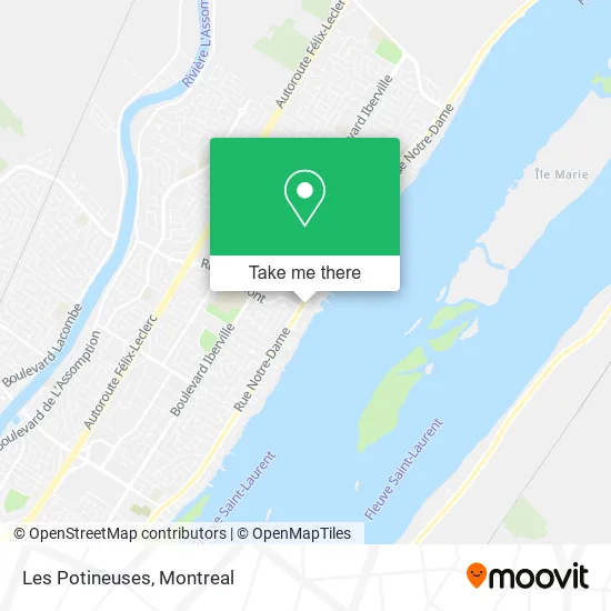 Les Potineuses map