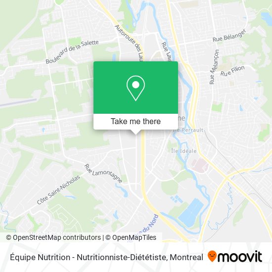 Équipe Nutrition - Nutritionniste-Diététiste map