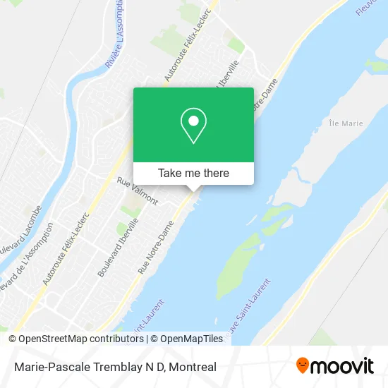 Marie-Pascale Tremblay N D map