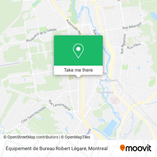 Équipement de Bureau Robert Légaré map