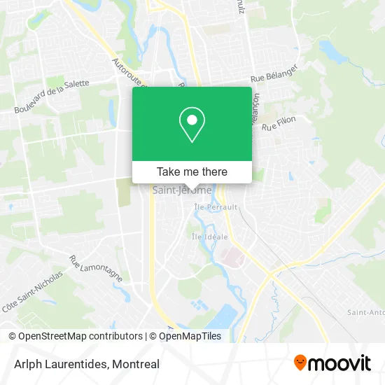 Arlph Laurentides map