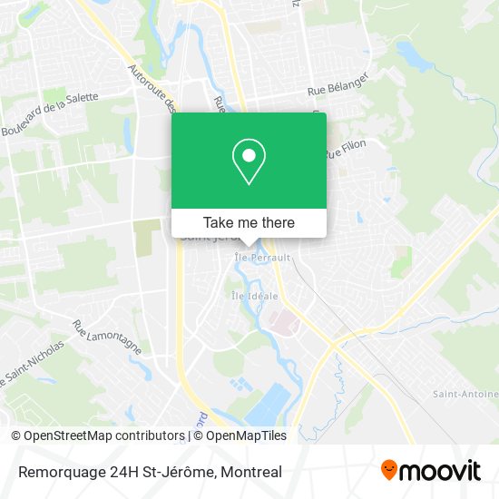 Remorquage 24H St-Jérôme map
