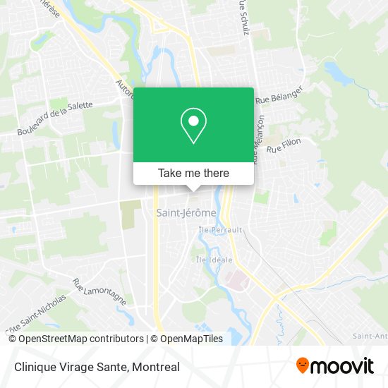 Clinique Virage Sante map