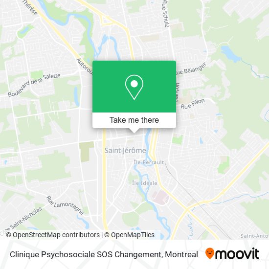 Clinique Psychosociale SOS Changement map