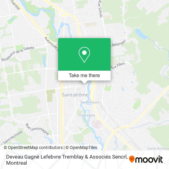 Deveau Gagné Lefebvre Tremblay & Associés Sencrl map