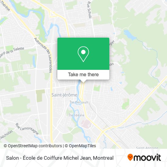 Salon - École de Coiffure Michel Jean map