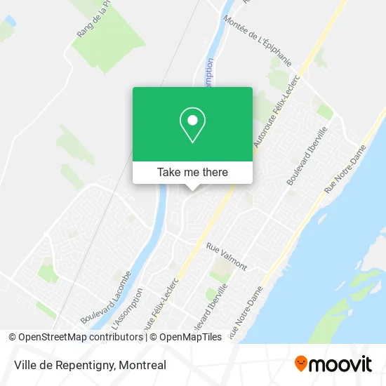 Ville de Repentigny map