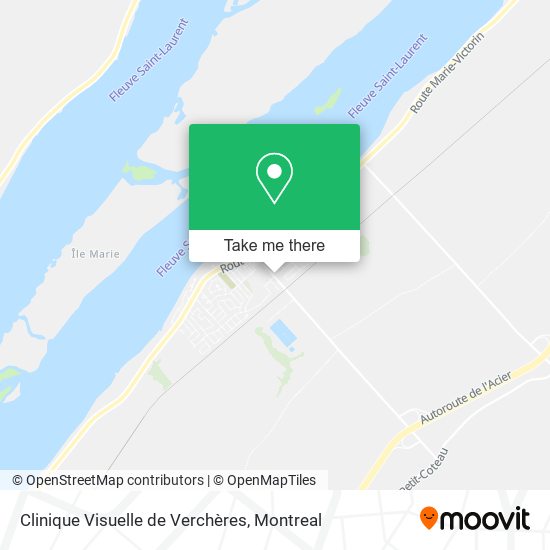 Clinique Visuelle de Verchères map