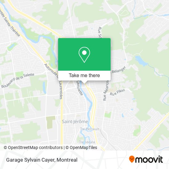 Garage Sylvain Cayer map
