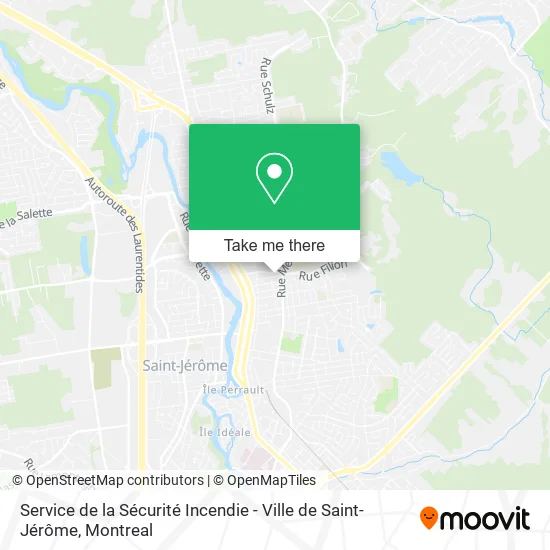 Service de la Sécurité Incendie - Ville de Saint-Jérôme map