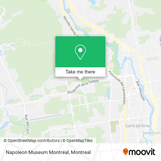 Napoleon Museum Montréal map