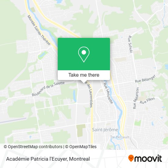 Académie Patricia l'Ecuyer map