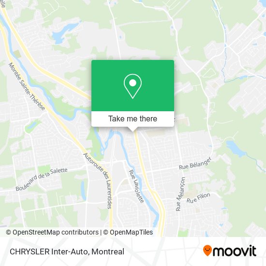 CHRYSLER Inter-Auto map