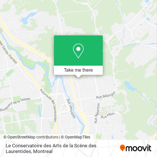 Le Conservatoire des Arts de la Scène des Laurentides map