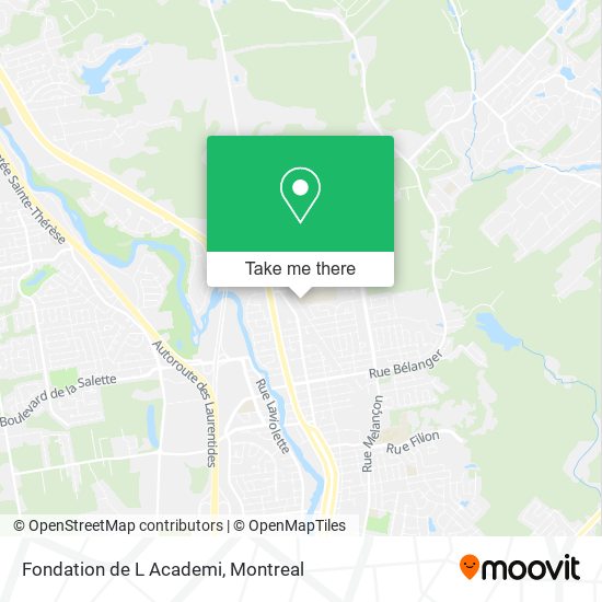 Fondation de L Academi map