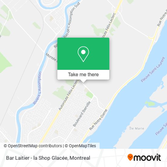 Bar Laitier - la Shop Glacée map