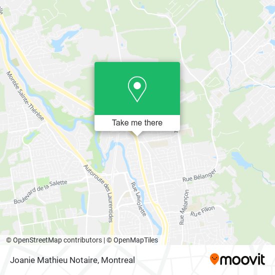 Joanie Mathieu Notaire map